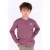B.Nosy rechtvallende longsleeve met backprint – paars