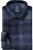 Redmond Casual Flanellen Overhemd blauw, Ruit