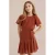 WE Fashion korte jurk bruin