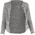 Iro Azure Tweed Open Blazer in zwart-wit katoen
