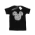 Disney Jongens Mickey Mouse Hoofd van Handen T-Shirt (Zwart)