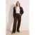TRENDYOLMİLLA Dames Bruin Effen Wijde pijp Hoge taille Jeans