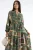 V-hals Patroon Maxi Jurk