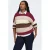 ONLY CARMAKOMA Caratia L/S Stripe Pullov Knt Noos Plus Size trui – meerkleurig