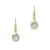 Abrazi gold plated oorbellen Ava Drop goudkleurig