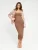 FÉMINITÉ Fatale Jurk ‘CLARA’  beige