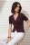 TRENDYOLMİLLA Dames Bruin Effen Kort Getailleerd Blouses