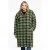 YOEK geruite jas Plus Size met wol – groen