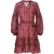 Smashed Lemon Bordeaux en babyroze geometrische jurk |