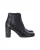 Saint Laurent Hoge Hak Chelsea Boots in Zwart Leer