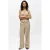 OBJECT wide leg regular waist pantalon met krijtstreep