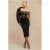 Damesjurk Goddiva One Shoulder Organza Midi