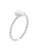 Heideman Ring ‘Scaev’  zilver / wit