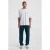 America Today boxy gestreept T-shirt met backprint – wit/groen