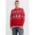 JACK & JONES kersttrui gebreid rood