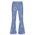 Raizzed gebloemde flared broek lila