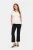Blouse met korte mouwen Regular fit Ice white