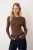 TRENDYOLMİLLA Dames Bruin Effen Lang Getailleerd Blouses