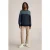 White Stuff Newport Merino Jacquard Crew Blue Multi