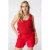 MS Mode gehaakte top Plus Size – rood
