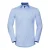 Russell Collection Heren Lange Mouw Contrast Visgraatshirt (Lichtblauw/Middenblauw)