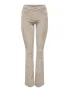 ONLY corduroy flared regular waist flared broek ecru