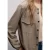 Street One Dames Overhemd blouse met zakken in Bruin