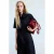 Mango jumpsuit met ceintuur – donkerblauw
