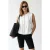 Dames Woven Poplin Gilet Met Ritsvoorkant