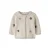 NAME IT BABY katoenen rechtvallend gebreid vest met borduursels – ecru