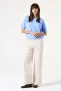 Garcia corduroy broek gebroken wit