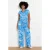 LOLALIZA gebloemde jumpsuit – lichtblauw