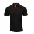 Premier Herencontrast Coolchecker Polo Shirt (Zwart/Oranje)