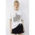 Ronde Hals Geometrische Paillette Geprinte T-Shirt