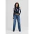 Karl Lagerfeld Relaxed Seamed Denim Washed Dark Blue