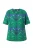 Ulla Popken Shirt  blauw / groen / donkergroen / wit