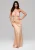 Ombre Avondjurk  beige
