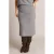 Yest Curve midi rok Plus Size – grijs