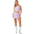 Missy Empire Minirok voor dames met Hot Fix-applicaties en discoglitter (Lila)