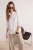 TRENDYOLMİLLA Dames Wit Effen Lang Oversized Overhemden