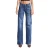 High Waist Straight Jeans Denim Dames It’s Basic