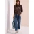 Cecil Dames High Waist jeans met wijde pijpen in Slim Fit in Blauw