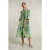 River Woods Blue/green Fantasy V-neck Dress Green