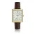 Leren krokodillenhorloge voor dames Amelia Parker Desert