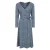 Mountain Warehouse Dames/Dames Santorini gestippelde midi-jurk met lange mouwen (Donkerblauw)