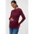 VERO MODA MATERNITY zwangerschaps longsleeve – donkerrood