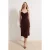 Platte, mouwloze midi-jurk voor dames, geschikt voor overdag en ’s avonds. Nauwsluitende bodycon-jurk.