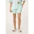 FILA Fiesole Regular Pinstriped Satin Shorts Soothing Sea / Brack