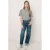 Frankie&Liberty boxy T-shirt met backprint – grijs