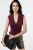 V-hals Mouwloze Drape Blouse